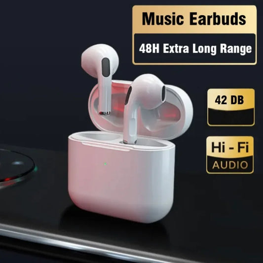 Pro4 True Wireless Earphones Dual Ear In Ear Headphones Ultra Long Standby Running Bass Sports