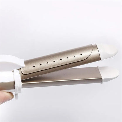 Professional 2 IN 1 Hair Curling Iron Hair Straightener 360° Rotation Anti-scalding Hair Curler Hair Styling Tools